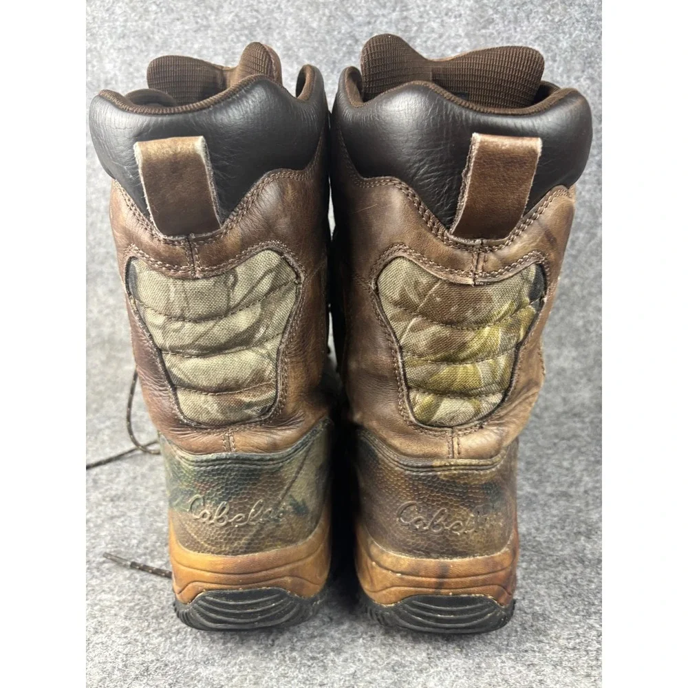 Cabelas Inferno Hunting Boots Mens 10 M Camo Dry-Plus Thinsulate Ultra Insulated
